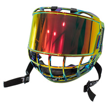 Load image into Gallery viewer, TronX S980 Revo Red Mirrored Senior Hockey Full Face Shield Visor