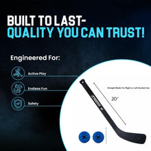 Load image into Gallery viewer, TronX Mini Hockey Indoor Goal Set (2 Goals, 4 Sticks, 2 Balls)