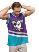 Load image into Gallery viewer, Anaheim Ducks Purple Retro Alternate Hockey Tank