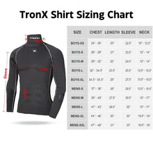 Load image into Gallery viewer, TronX Long Sleeve Youth Hockey Cut-Resistant Neck Guard Protect Base Layer Shirt
