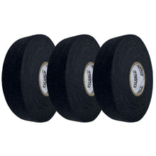 Load image into Gallery viewer, TronX Black Cloth Hockey Tape (3 Pack)