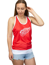 Load image into Gallery viewer, Detroit Red Wings Women's Racerback Hockey Tank