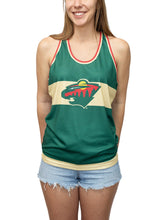 Load image into Gallery viewer, Minnesota Wild Women's Racerback Hockey Tank