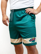 Load image into Gallery viewer, Minnesota Wild Mesh Hockey Shorts