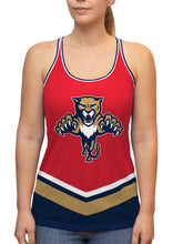 Load image into Gallery viewer, Florida Panthers "Leaping Cat" Alternate Women's Racerback Hockey Tank