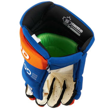 Load image into Gallery viewer, Sherwood Code NHL Team Stock Senior Hockey Gloves - New York Islanders