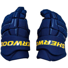 Load image into Gallery viewer, Sherwood Code NHL Team Stock Senior Hockey Gloves - St Louis Blues