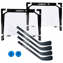 Load image into Gallery viewer, TronX Mini Hockey Indoor Goal Set (2 Goals, 4 Sticks, 2 Balls)