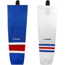 Load image into Gallery viewer, New York Rangers Dry Fit Hockey Socks - TronX SK300 NHL Team