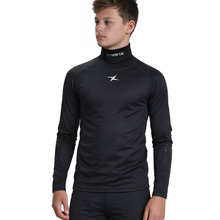 Load image into Gallery viewer, TronX Long Sleeve Youth Hockey Cut-Resistant Neck Guard Protect Base Layer Shirt