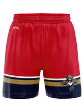 Load image into Gallery viewer, Florida Panthers &quot;Leaping Cat&quot; Alternate Mesh Hockey Shorts
