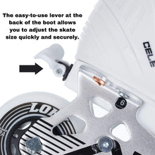 Load image into Gallery viewer, Alkali Cele Adjustable Junior Roller Hockey Skates
