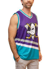 Load image into Gallery viewer, Anaheim Ducks Purple Retro Alternate Hockey Tank
