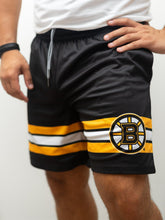 Load image into Gallery viewer, Boston Bruins Mesh Hockey Shorts
