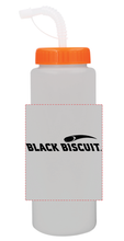 Load image into Gallery viewer, Black Biscuit BPA Free 32oz Water Bottle with Straw
