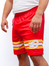 Load image into Gallery viewer, Calgary Flames Mesh Hockey Shorts
