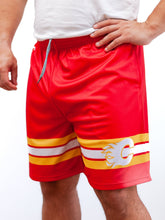 Load image into Gallery viewer, Calgary Flames Mesh Hockey Shorts
