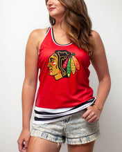 Load image into Gallery viewer, Chicago Blackhawks Women&#39;s Racerback Hockey Tank
