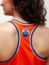 Load image into Gallery viewer, Edmonton Oilers Women&#39;s Racerback Hockey Tank
