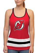 Load image into Gallery viewer, New Jersey Devils Women&#39;s Racerback Hockey Tank

