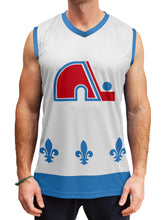 Load image into Gallery viewer, Quebec Nordiques Retro White Alternate Hockey Tank
