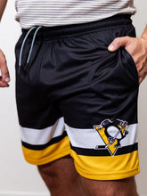 Load image into Gallery viewer, Pittsburgh Penguins Mesh Hockey Shorts
