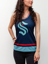 Load image into Gallery viewer, Seattle Kraken Women&#39;s Racerback Hockey Tank
