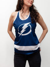 Load image into Gallery viewer, Tampa Bay Lightning Women&#39;s Racerback Hockey Tank
