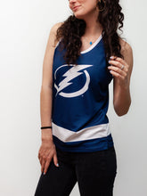 Load image into Gallery viewer, Tampa Bay Lightning Women&#39;s Racerback Hockey Tank
