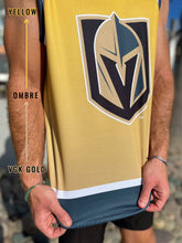 Load image into Gallery viewer, Vegas Golden Knights Championship Gold Ombré Hockey Tank
