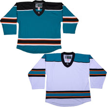 Load image into Gallery viewer, San Jose Sharks Hockey Jersey - TronX DJ300 Replica Gamewear
