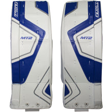 Load image into Gallery viewer, TronX MT2 Senior Hockey Goalie Leg Pads (White/Blue)
